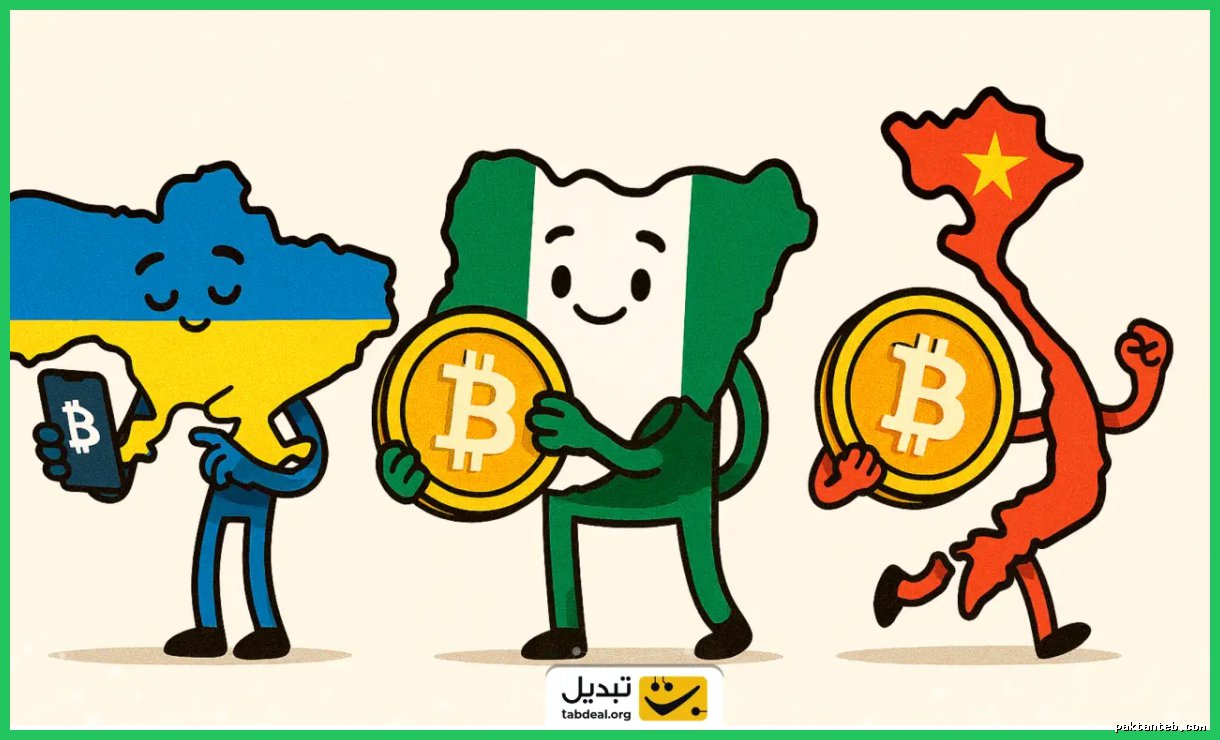 پیشتازان پذیرش ارزهای دیجیتال در ۲۰۲۵: اوکراین، نیجریه و ویتنام